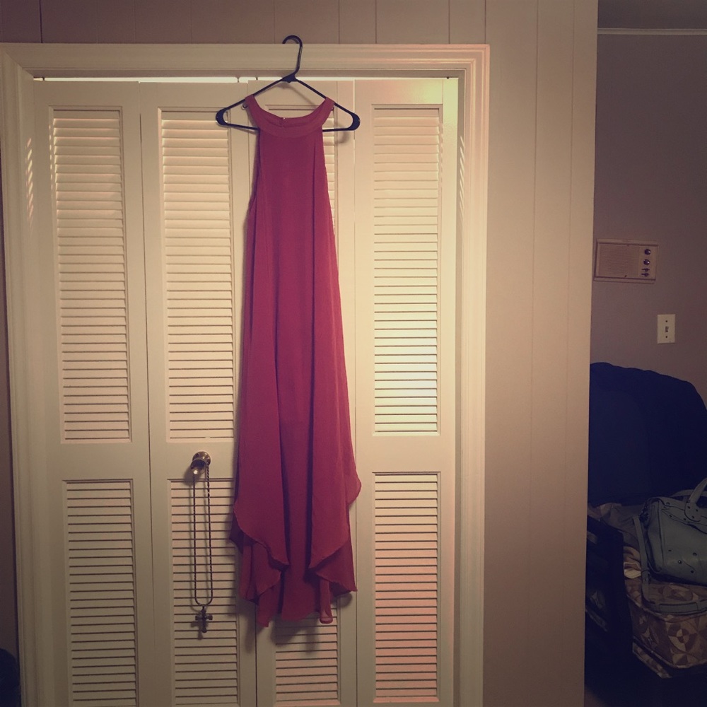 Halter flowy formal dress
